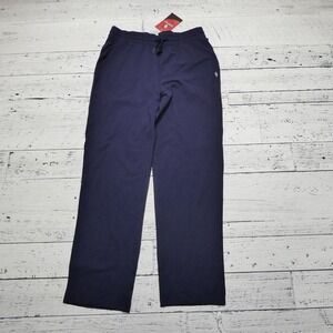 Santiny Pants Mens Medium Navy‎ Blue Drawstring Lounge Sweatpants Pockets Soft